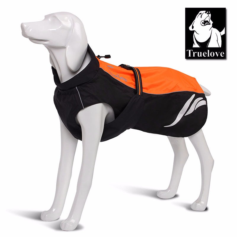 Truelove Wasserdicht Reflektierende Streifen Hund Mantel Weste Outdoor Walking Dog Regenmantel Nylon Pet Jacke Für Alle Wetter Rasse in lager