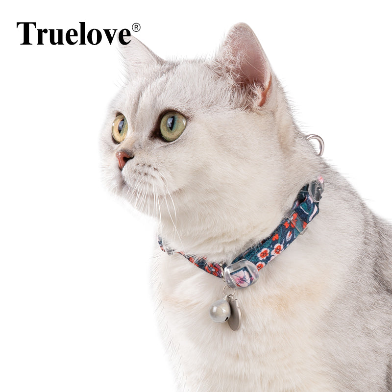 Truelove Pet Floral Kragen mit Glocke Welpen Kätzchen Typenschild Halskette Katze und Hund Pet Liefert Britischen Kurzhaar ChihuahuaTLC5312