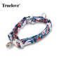 Truelove Pet Floral Kragen mit Glocke Welpen Kätzchen Typenschild Halskette Katze und Hund Pet Liefert Britischen Kurzhaar ChihuahuaTLC5312