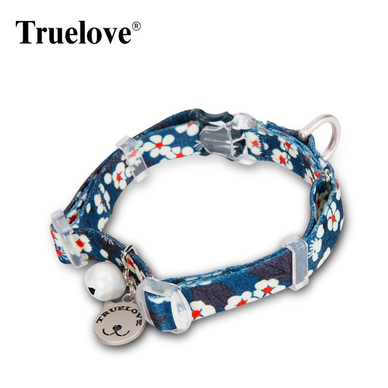 Truelove Pet Floral Kragen mit Glocke Welpen Kätzchen Typenschild Halskette Katze und Hund Pet Liefert Britischen Kurzhaar ChihuahuaTLC5312