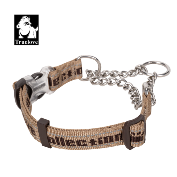 Truelove Hund Kragen P-Kette Outdoor Nylon Hohe Qualität Edelstahl Kette Einstellbare Reflektierende für Große Hund TrainingTLC5372