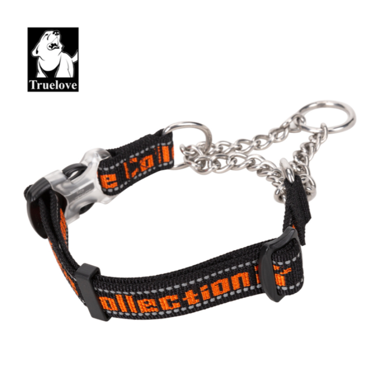 Truelove Hund Kragen P-Kette Outdoor Nylon Hohe Qualität Edelstahl Kette Einstellbare Reflektierende für Große Hund TrainingTLC5372