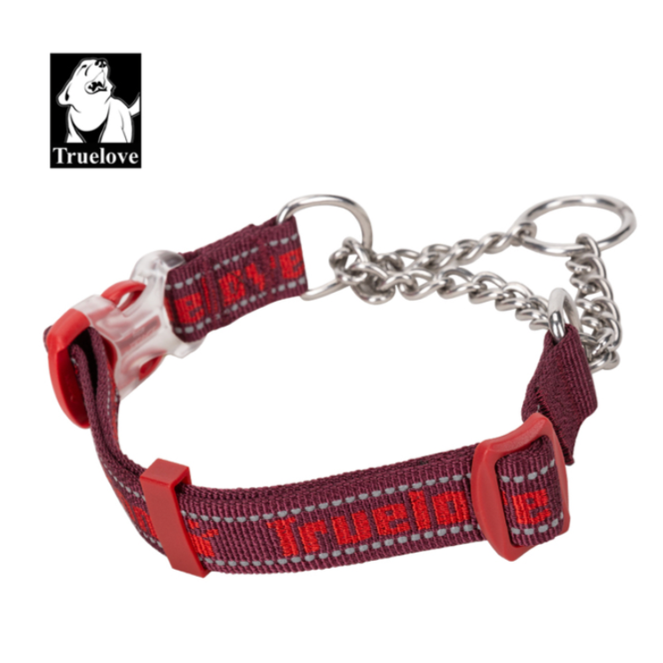 Truelove Hund Kragen P-Kette Outdoor Nylon Hohe Qualität Edelstahl Kette Einstellbare Reflektierende für Große Hund TrainingTLC5372