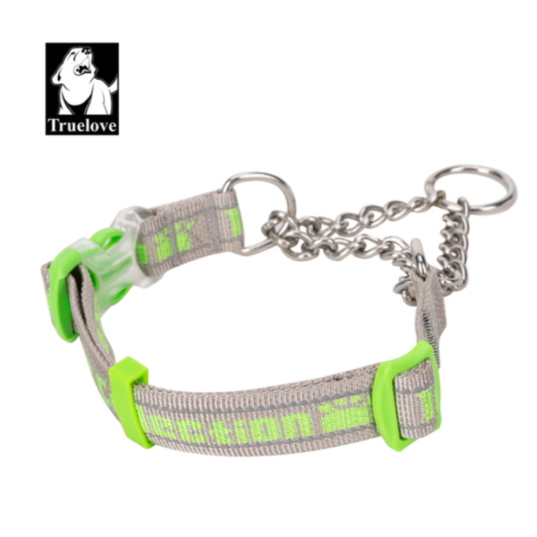 Truelove Hund Kragen P-Kette Outdoor Nylon Hohe Qualität Edelstahl Kette Einstellbare Reflektierende für Große Hund TrainingTLC5372