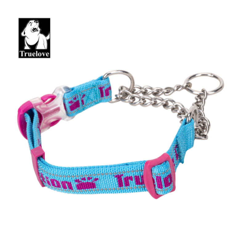 Truelove Hund Kragen P-Kette Outdoor Nylon Hohe Qualität Edelstahl Kette Einstellbare Reflektierende für Große Hund TrainingTLC5372