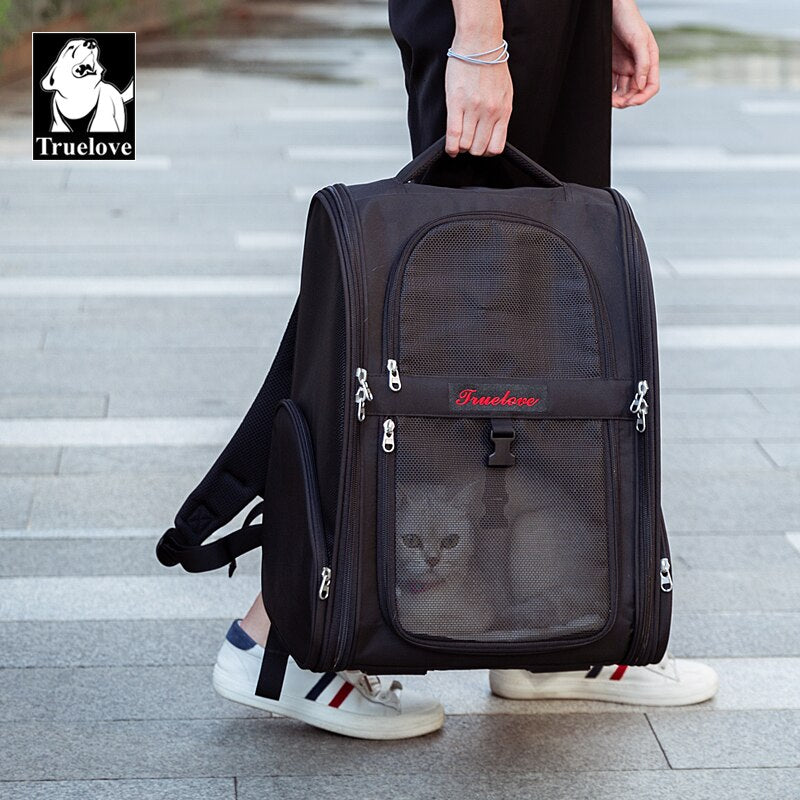 Truelove Pet Rucksack Nylon Kleine Hund und Katze Teddy Outdoor Aktivität Tasche Tragbare Atmungsaktive als Bär Reise TLX5971