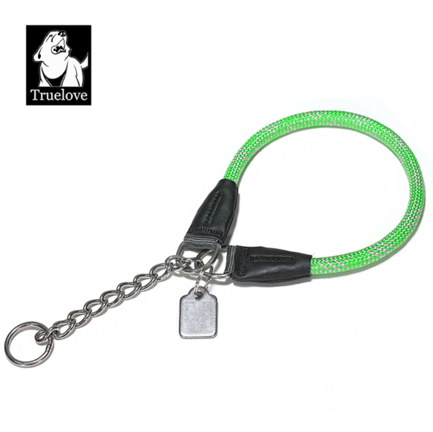 Reflektierendes Hundehalsband mit Kettenzugstop V2.0