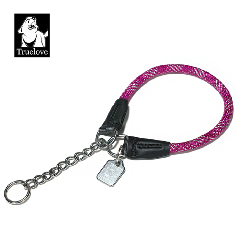 Reflektierendes Hundehalsband mit Kettenzugstop V2.0