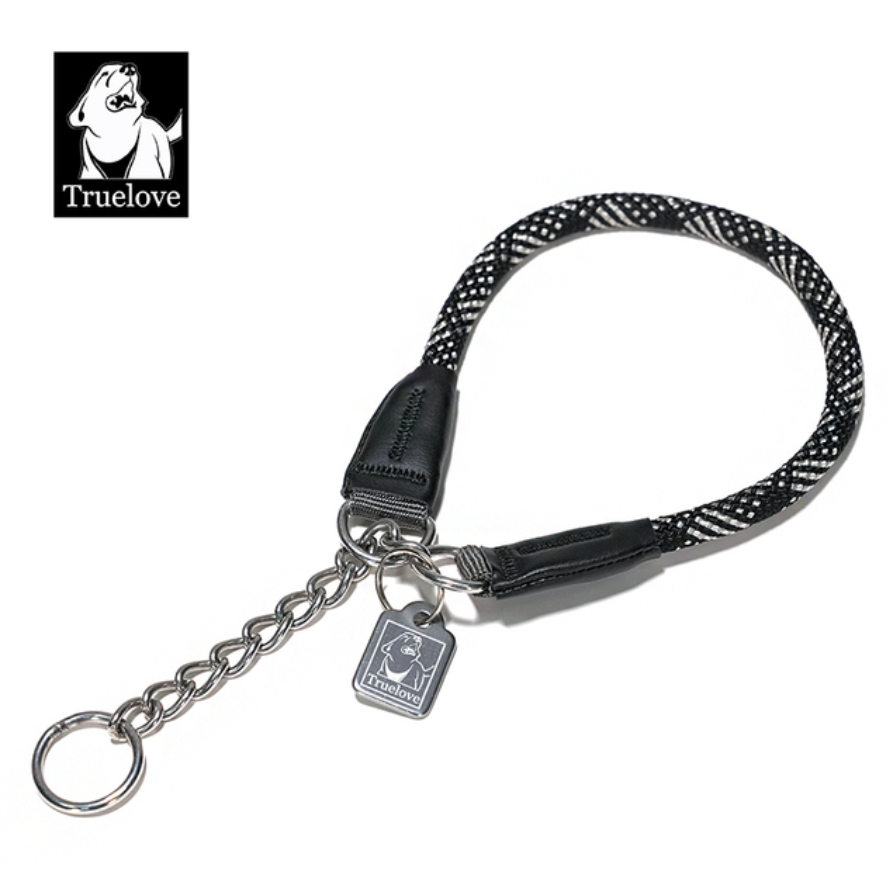 Reflektierendes Hundehalsband mit Kettenzugstop V2.0