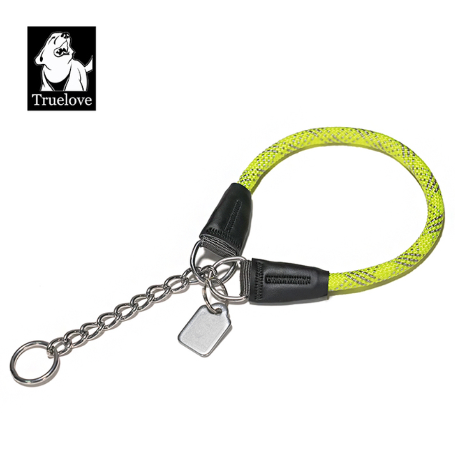 Reflektierendes Hundehalsband mit Kettenzugstop V2.0