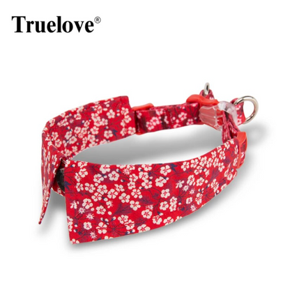 Truelove Katzen halsband niedliche florale Haustier halsband Baumwolle mit Schleife Haustier Geschenk verstellbar weich und bequem Fliege kleiner mittlerer Hund tlc5411