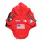 Wasserdichte Hundejacke mit Kapuze „Space Edition“, rot