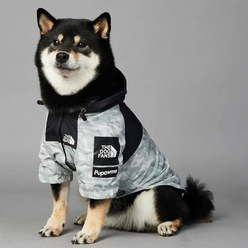 Wasserdichte Hundejacke mit Kapuze „Nature“