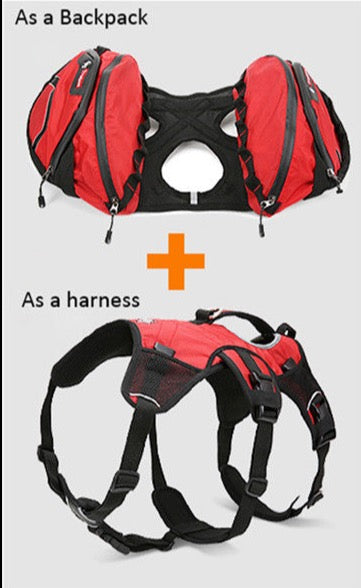 Truelove Pet Rucksack Träger Harness und Tasche Raum Wasserdichte Abnehmbare Große Zwei Verwendet für Outdoor Walking HikingTLB2051