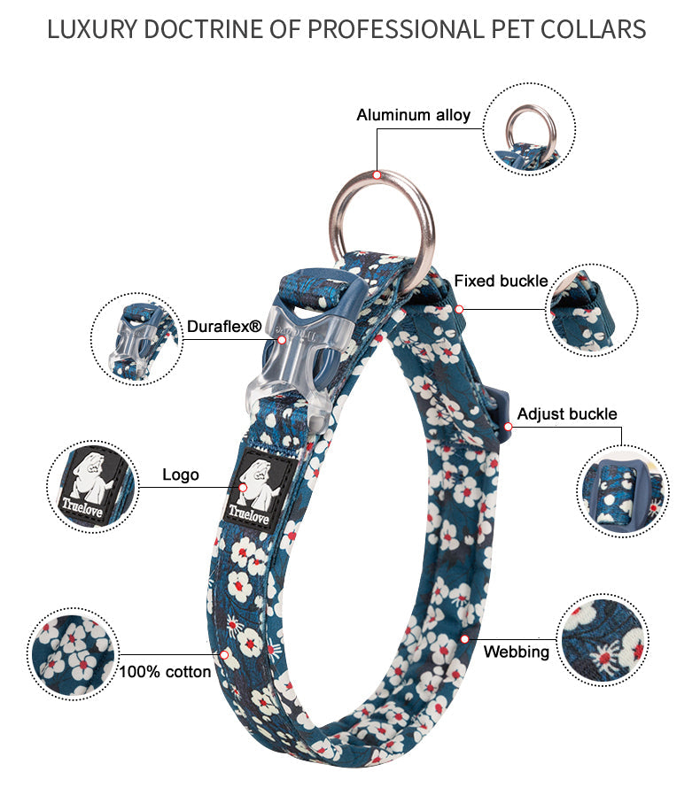 Hundehalsband Flower Spring "POPPY RED" Limited Edition