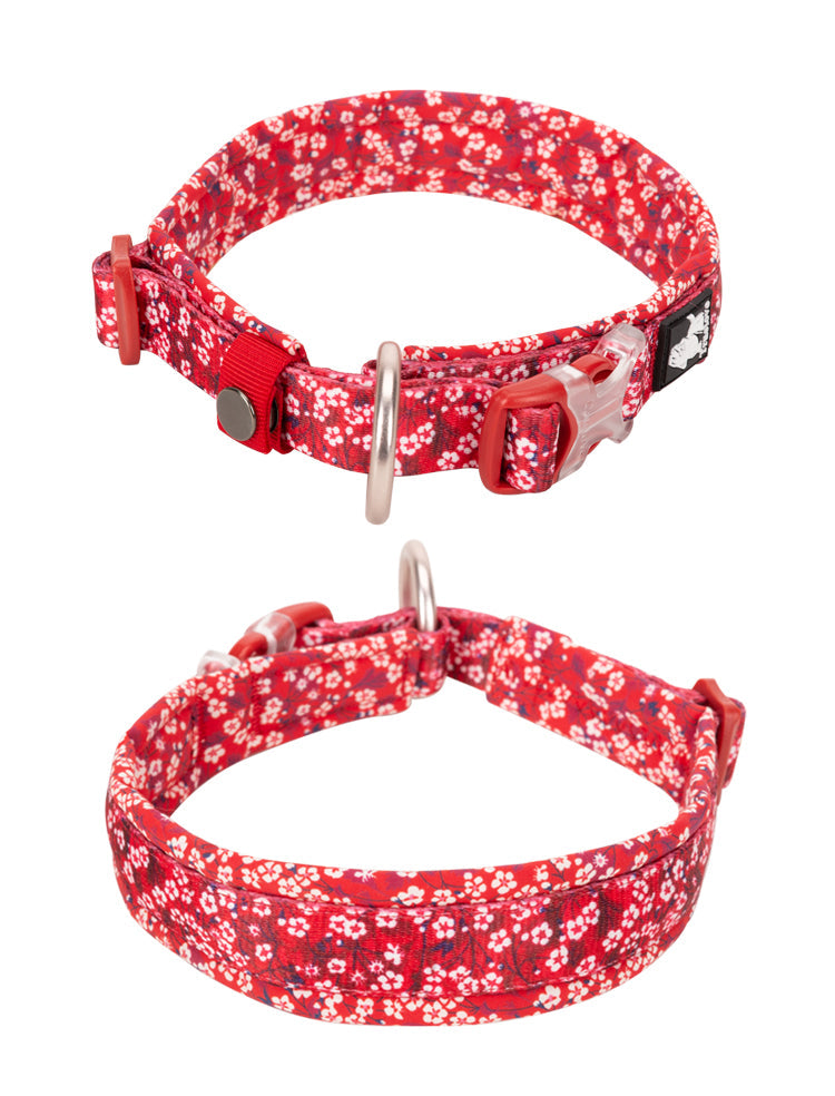 Hundehalsband Flower Spring "POPPY RED" Limited Edition